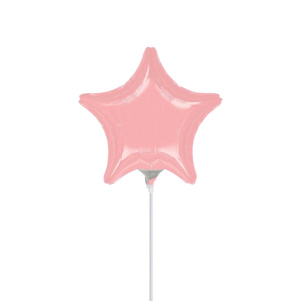 Pastel Pink Star Mini Shape Balloon 9in Discount