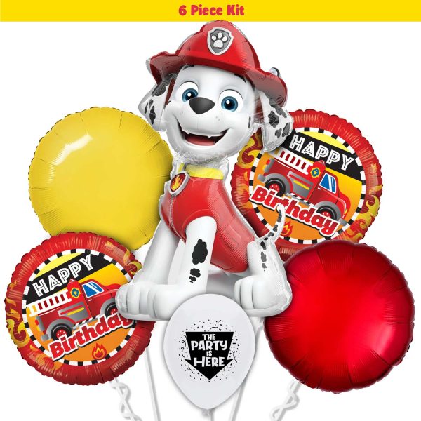 Paw Patrol Marshall Fire Truck Birthday Balloon Bouquet Kit For Cheap