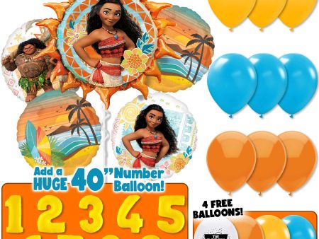 Moana Tropical Beach Party Balloon Kit Hot on Sale