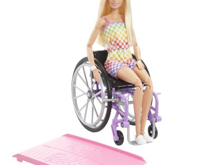 Barbie Doll With Wheelchair And Ramp - Blonde Hot on Sale