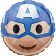 Captain America Emoji Foil Balloon 45cm on Sale