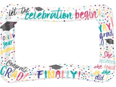 Trendy Girl Inflatable Grad Frame Balloon 58x40cm For Discount