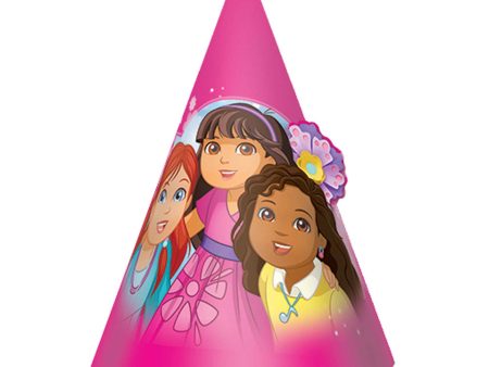 Dora And Friends Cone Hats- Paper, 8pcs Online now