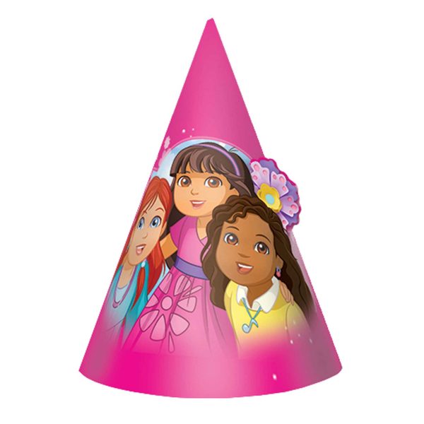 Dora And Friends Cone Hats- Paper, 8pcs Online now