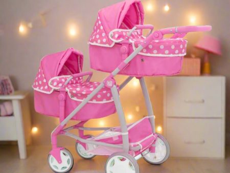 Dolly Tots Twin Dolls Pram Discount