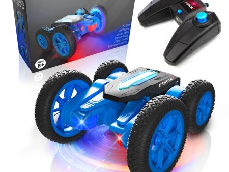 Tornado Blue LED Stunt Remote Control Car Sale