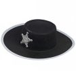 Childrens Fancy Dress Cowboy Hat - Black Online now