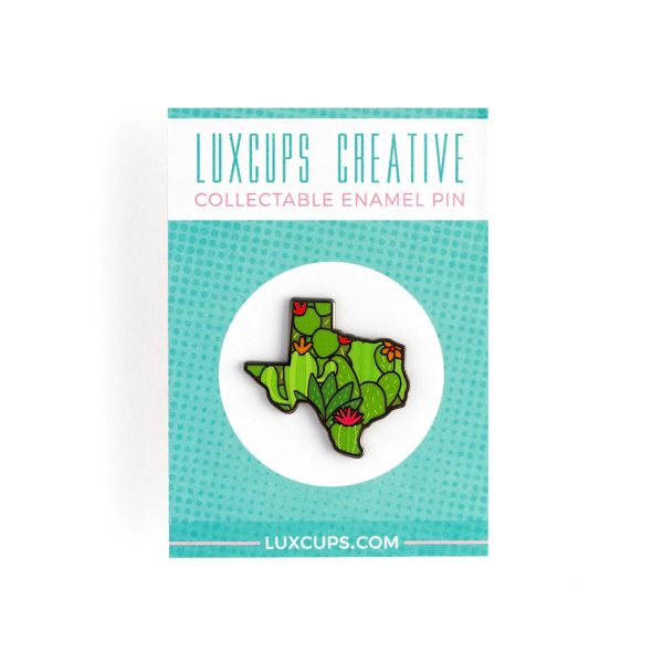 Texas Cacti Enamel Pin Fashion