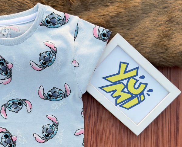 Stitch Squad Goals! Cute All over Lilo & Stitch T-Shirt in Soft Fabric Hot on Sale