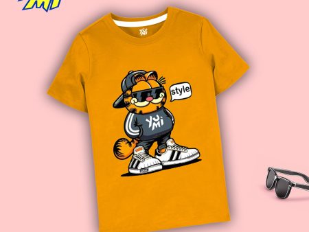 Style with YuMi’s Mustard Kids T-Shirt Online