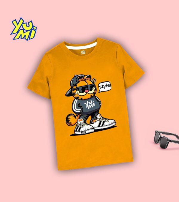 Style with YuMi’s Mustard Kids T-Shirt Online