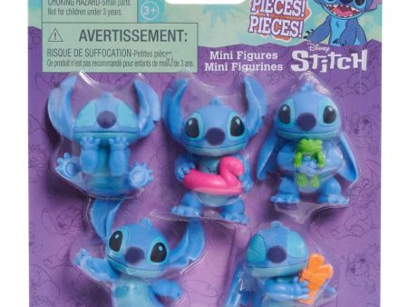 Disney Stitch Collectible 2.5  Figures - 5 Pack For Sale