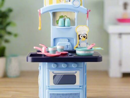 Bluey Mini Kitchen With Toaster   Features 17 Accessories Hot on Sale