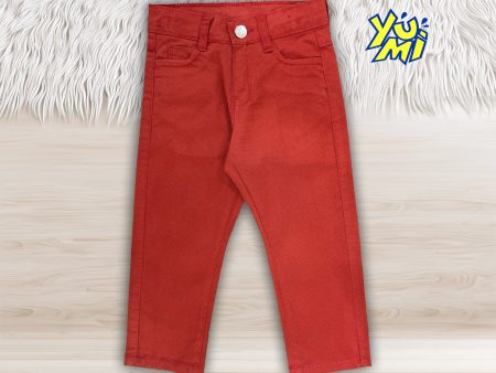 Stylish Maroon Cotton Printed Pants for Kids Sale