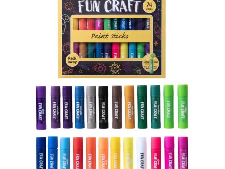 Fun Craft Tempera Paint Sticks - 24 Paint Sticks For Sale