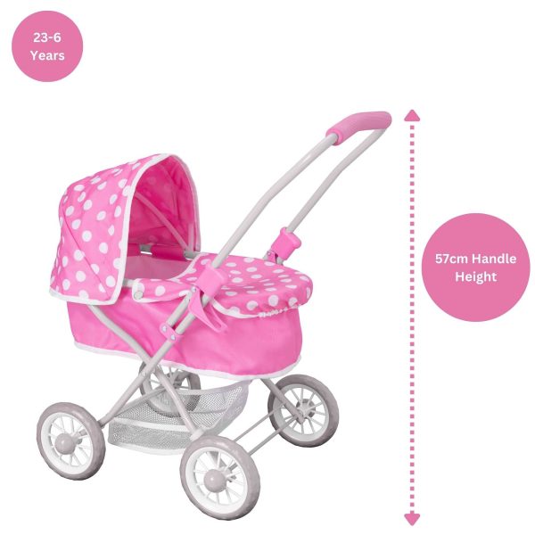 Dolly Tots Cutie Dolls Pram For Cheap