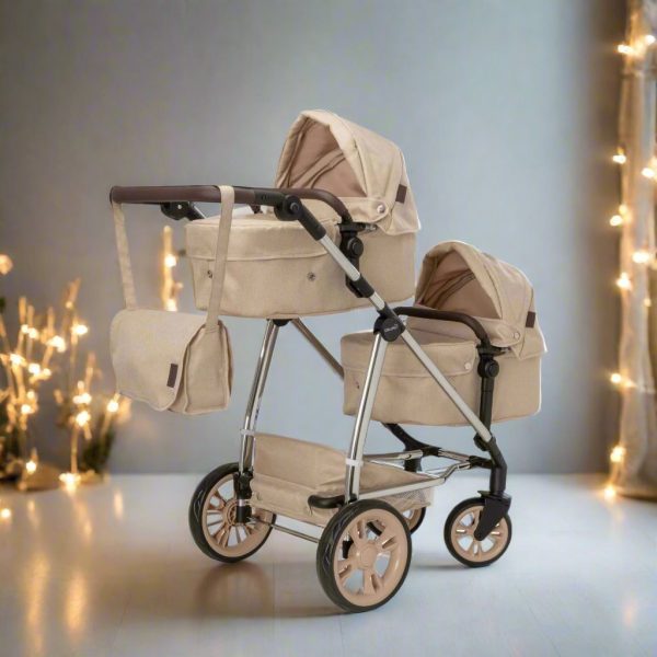 Celuna Premium Stone Twin Dolls Travel System - 9 Play Patterns For Discount