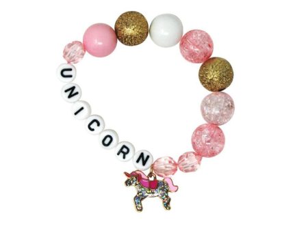 Unicorn Letters & Charm Bracelet Online now