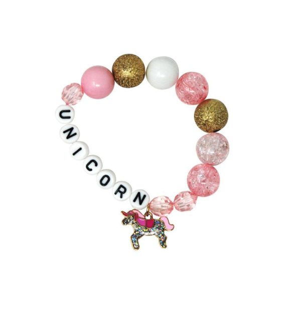 Unicorn Letters & Charm Bracelet Online now