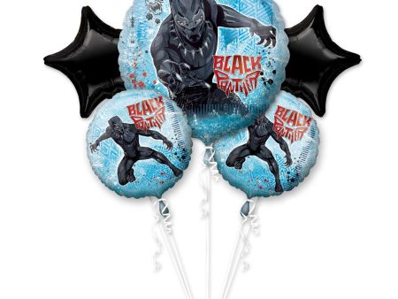 Black Panther Balloon Bouquet 5pcs Online