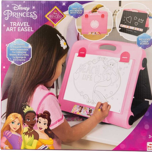 Disney Princess Art Easel  - Chalkboard, Crayons & Chalks included Online Hot Sale