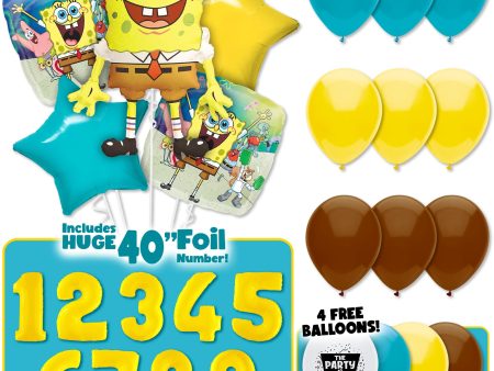 Spongebob Square Pants Deluxe Balloon Bouquet Kit on Sale