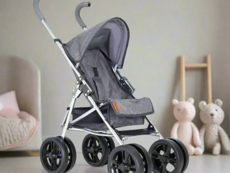 Celuna Premium Junior Dolls Stroller - Grey on Sale