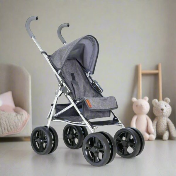 Celuna Premium Junior Dolls Stroller - Grey on Sale