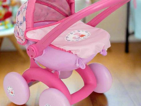 Peppa Pig 4 in 1 My First Dolls Pram - Pink Fashion