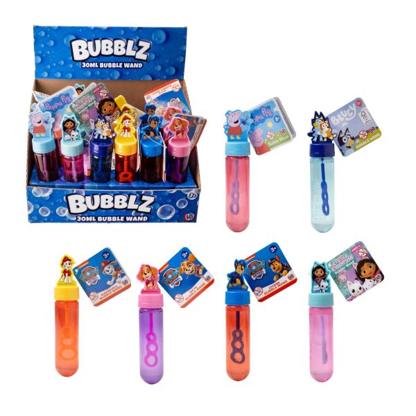 Bubble Wands 24 Pck - Assorted TV Characters Online now