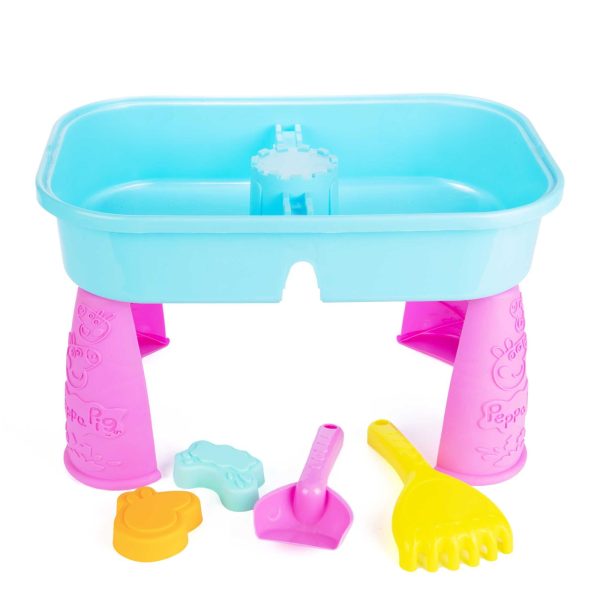 Peppa Pig Sand & Water Table - Includes Spade, Rake & Sand Moulds Online Sale