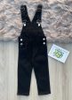 Kids Black Denim Dungaree in Stretch Fabric Online Sale