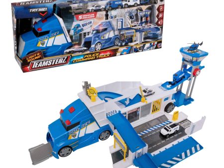 Teamsterz Police Command Toy Truck | Includes 5 Cars Cheap