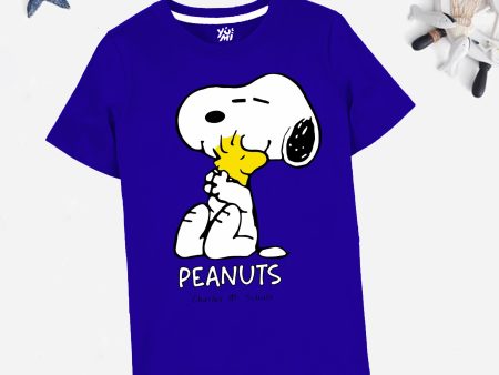 Snoopy Royal Blue Tee: Fun for Kids! Online Sale