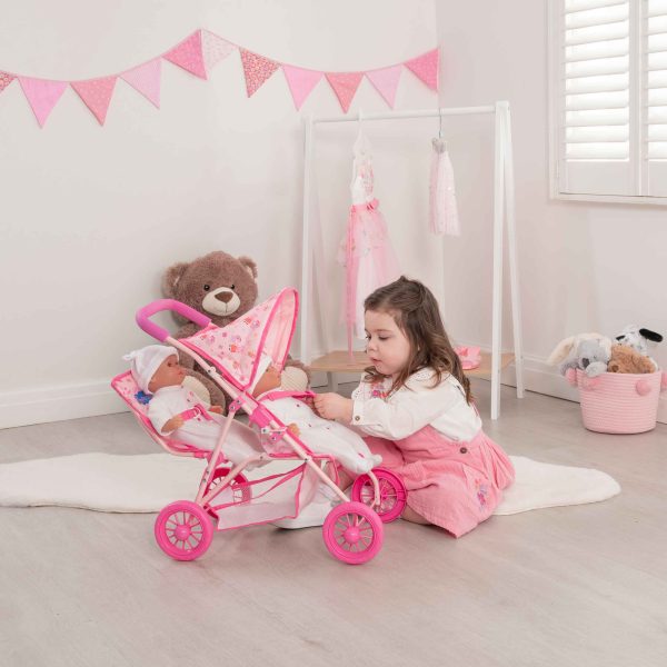 Peppa Pig Tandem Twin Doll Stroller Fashion