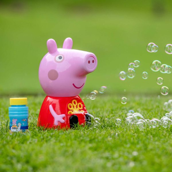 Peppa Pig Bubble Machine - Includes 118ml Bubble Solution For Cheap