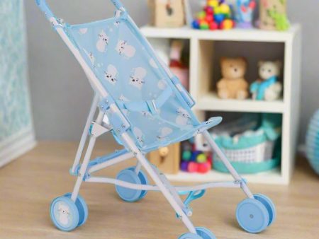 BabyBoo Kitty Doll Stroller - Blue Online now