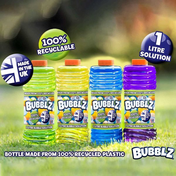 Bubblz 1Ltr. Bubble Solution Made From 100% Recycled Plastic Online