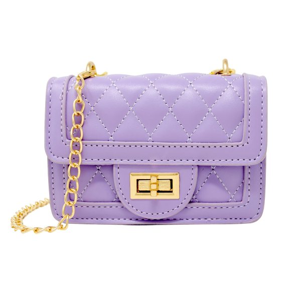 Tiny Classic Quilted Mini Purse - Lavender Sale