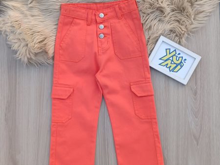 Stylish Wide-Leg Cargo Pants for Girls For Sale