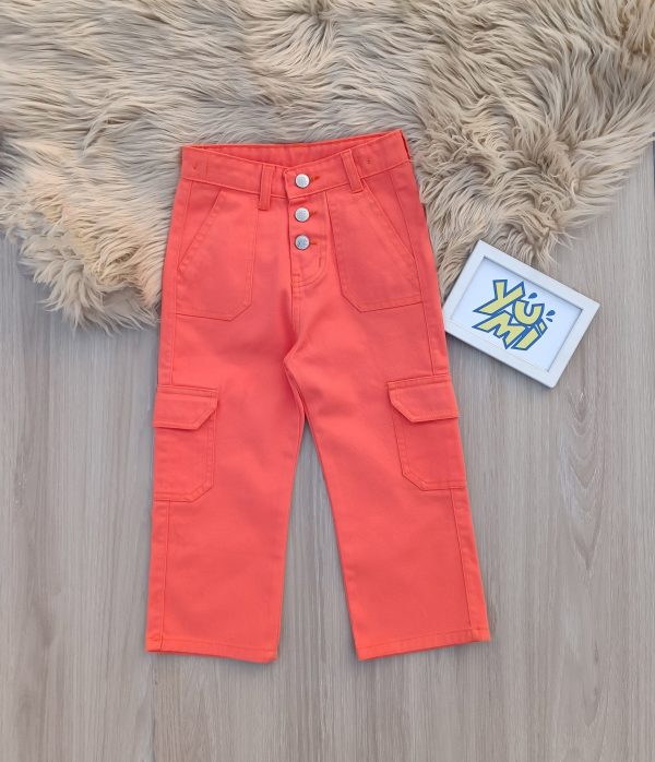 Stylish Wide-Leg Cargo Pants for Girls For Sale