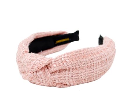 Solid Tweed Knot Headband For Discount