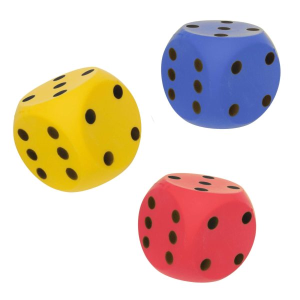 Hot Shots 15cm Foam Dice - Assorted Colours on Sale