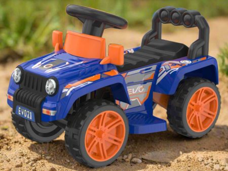 Evo 6V Kids Electric Ride On Blue Zoom 4X4 Truck For Cheap