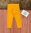 All-Day Comfort: Boys  Mustard Stretch Cotton Twill Discount