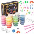 Fun Craft Magic Modelling Clay Kit - 60+ Pieces For Sale