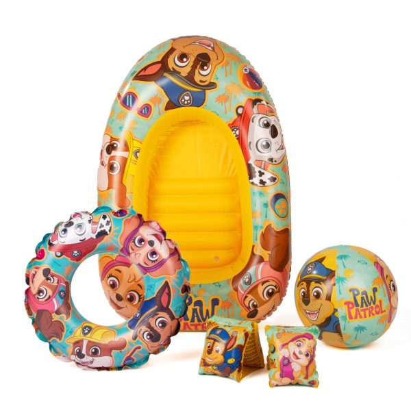 Paw Patrol Swim Pack - Swim Ring, Armbands, Beach Ball & Boat Cheap