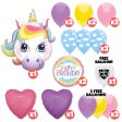 Unicorn in the Clouds Birthday Balloon Bouquet For Discount