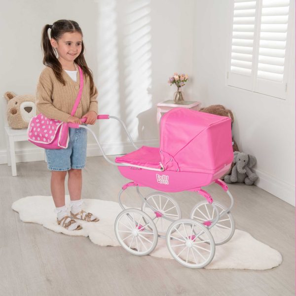 Dolly Tots Traditional Carriage Dolls Pram Online now