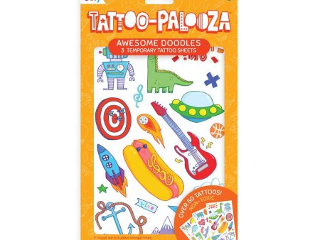 Tattoo Palooza Temporary Tattoo: Awesome Doodles Online now